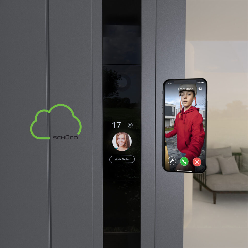 smart touch panel wejściowy do domu